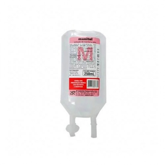 Manitol solução injetável A 20% uso intravenoso 250 ml JP
